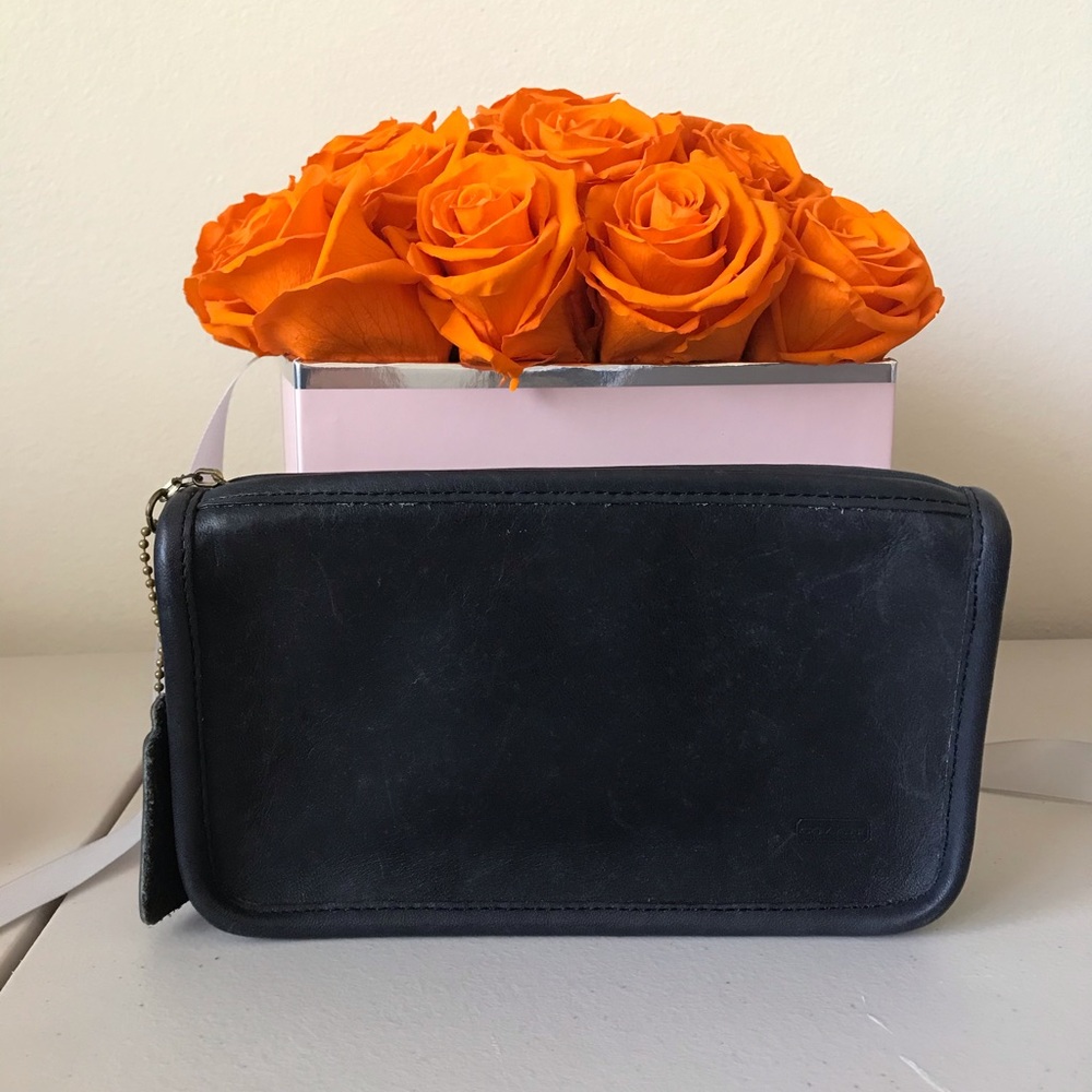 Coach Vintage Black Zip Wallet/Pouch